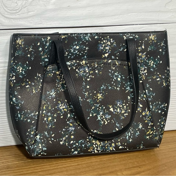 a new day Handbags - A New Day Black Purse Tote Bag with Floral Print
